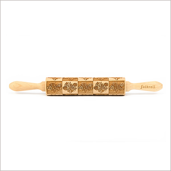 Motiv-Teigrolle Roses Stamp